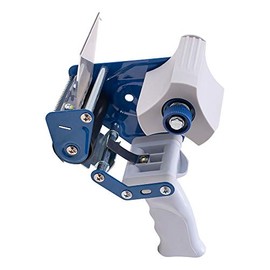 3" Tape Holder Dispenser Gun Heavy Duty w/ Metal Cutter Adjustable Tension & Metal Anti-Reversing Plate for Ship Storage Warehouse Retail