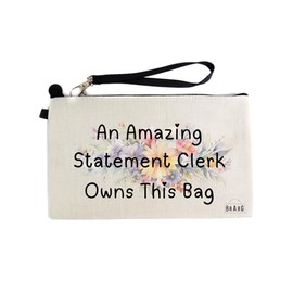 Gifts or Presents for Statement Clerks, an Amazing Statement Clerk Owns This Bag, Cosmetic Bags, Pencil Case - cb720