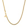 KRKC Men's Necklace Cord Chain 18 K Gold Plated /