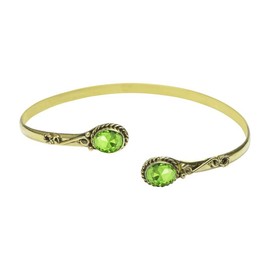 Peridot Stone Arm cuff, Armlet, Armband, Upper Arm cuff, Brass Arm Cuff, Bracelet Armlet, Trible Armlet, Boho Girls Women Arm Cuff