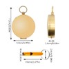 Harnovlis Luminous Navigation Compass Metal Pocket Compass with Whistle for