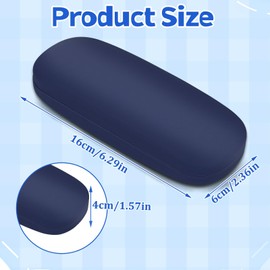 JANYUN Glasses Case Hard Case, Pack of 4 Glasses Case, Matt, Portable Glasses Case, Hard Shell Glasses Case for Men and Women