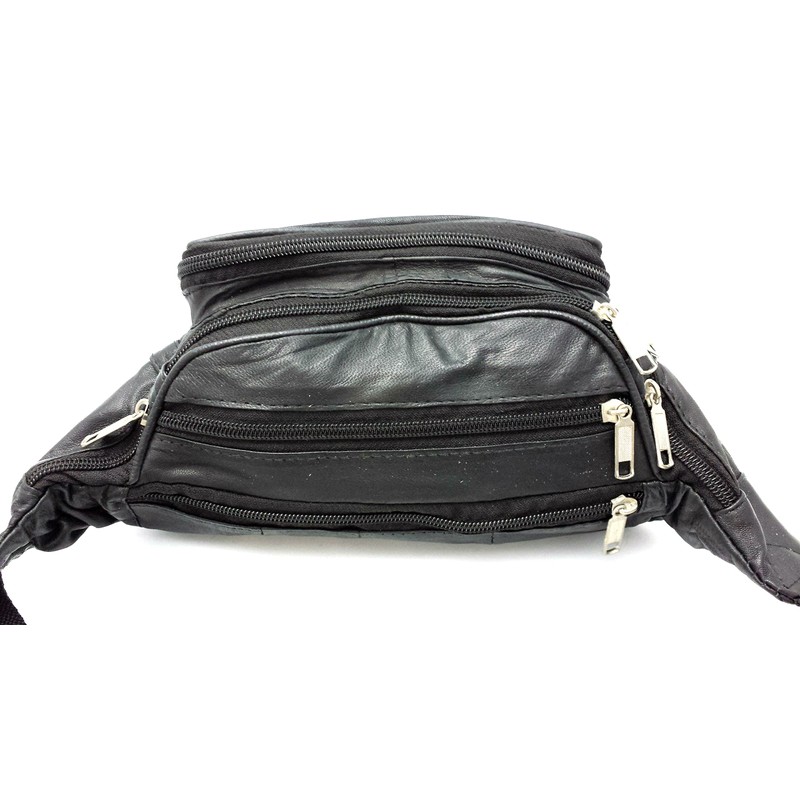ODS:UK® Real Leather Bum Waist Bag Travel Holiday Money Belt