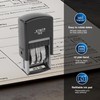 KTWT Self-Inking Date Stamp, US Format MMM-DD-YYYY, Black Impression –