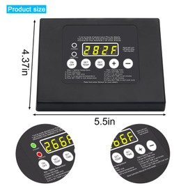 990050048 Digital Control Thermostat Panel Kit for Masterbuilt with LED Digital Display Top Controller Fits Compatible with Masterbuilt ESQ30B/70070106/20070106 and More Electric Smoker Grill Models