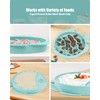 Coomazy 2-in-1 Silicone Slow Feeder Dog Cat Bowls, Lick Mat