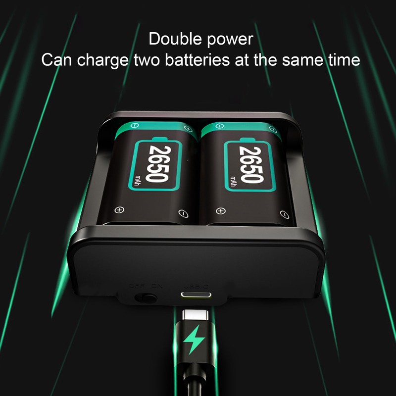 Rechargeable Battery Packs for XboxSeries X/S 2650mAh Fast Charging LED