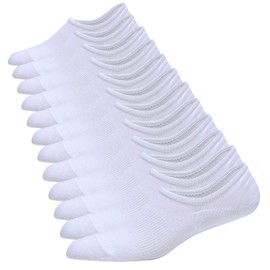 JORMATT 6 Pairs Men No Show Low Cut Socks Non-Slip Women Athletic Sneaker Socks Comfort Cotton Casual Invisible Socks, men shoe size 10-13