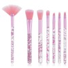 Makeup Brush Set, 7 Pcs Makeup Brushes Crystal Glitter Make