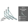 PRIOstahl Heavy Duty Bracket Angle Bracket with Screws and Anchors