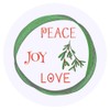 24 x 40mm Round 'Peace Joy Love' Stickers (SK00060427)