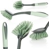 com-four® 3-Piece Cleaning Set - Hand Brush, Dustpan, Hand Brush