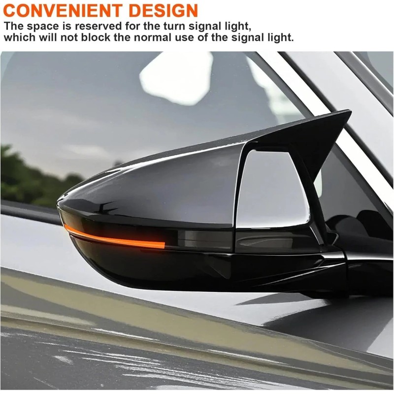 Geartronics FOR 2018-2022 ACCORD M STYLE GLOSS BLACK SIDE MIRROR
