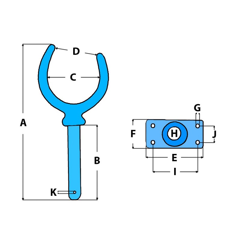 x2 1/2" Rowlocks with Plates