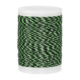 MECCANIXITY Archery Recurve Bow String Serving Thread 120 Yard / 110 m Nylon Bowstring for Recurve Bow Compound Tying Sight Nock Point (Light Green/Black)
