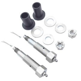 Peterbilt Engine Hood Hinge Pivot Bolt & Bushing Kit, Stainless Steel Greaseable Hinge Hardware Replacement for Peterbilt 378, 379, 388, 389 Trucks