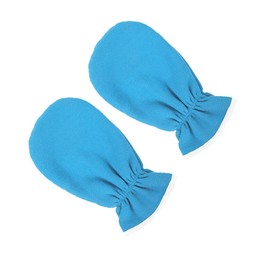 BIUDECO 1pair Moisturizing Gel Gloves for Hand Care Exfoliating Heat Preservation Mittens Essential Oils for and Overnight Hydration Blue
