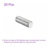 sourcing map 20 Pack M8 x 20mm Fully Threaded Rod