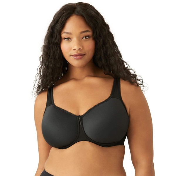 Wacoal Women's Plus-Size Basic Beauty Spacer Contour Bra, Black, 30E