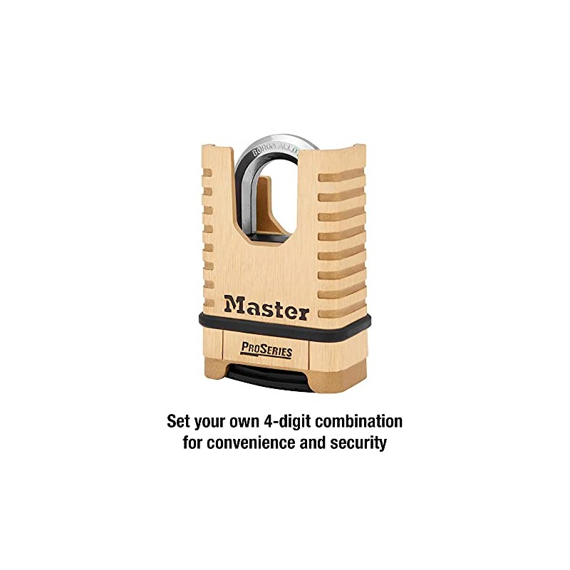 Master Lock, latón, candado, ProSeries Set Your Own Combination Lock,