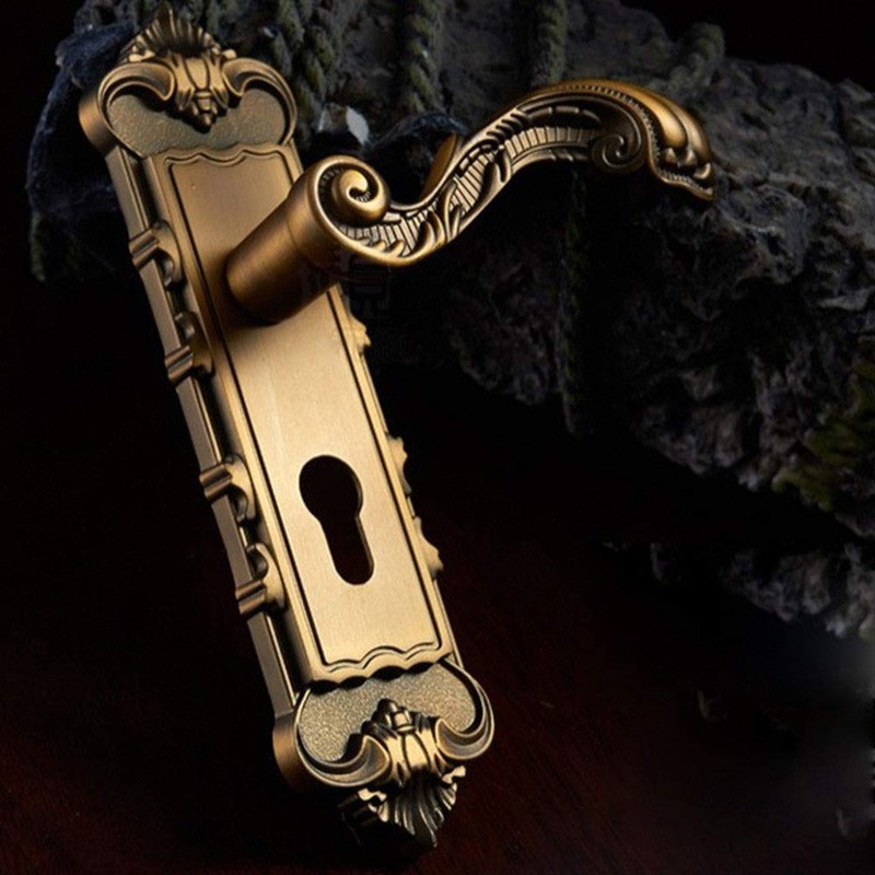 WUPYI European Style Retro Door Lock,Security Home Entry Lever Door