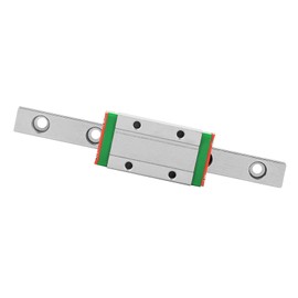 100mm Sliding Rail Miniature Linear Slide Rail Guide Block Sliding Block Slider CNC Parts Corrosion Resistant High Hardness Long Life 1 Piece with Slide Block