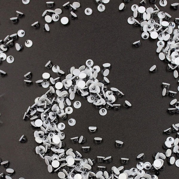 picocosmxiruo Extra Tiny Googly Eyes 50 Pk 0.19inches Craft Wiggle