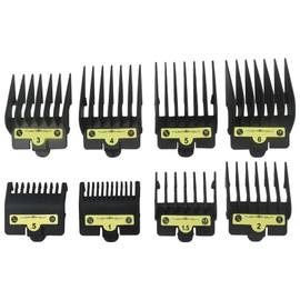 8PACK Premium Clipper Guards Compatible for BBliss Barberology FX825 FX870 FX880 FX673, Trimmer Replacement Guards for BBliss Clippers, Black
