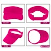 1 Piece of Rose Red Sun Visor Hat Adjustable Sport