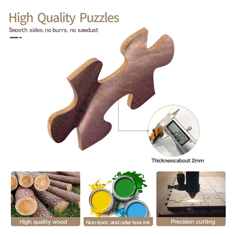 WACYDSD Puzzle 1000 Pieces Buddha and White Dove Classic Puzzle