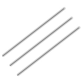 iMeistek 304 Stainless Steel Rods, 150mm Length Diameter 2.5mm Stainless Steel Solid Shaft Lathe Bar Stock for Gardening Decoration,Industry Machinery, DIY Crafts（3PCS ）