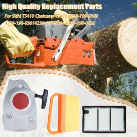 Mtanlo Recoil Starter for Stihl TS410 Chainsaw TS420 Cutoff Saws 4238-190-0300 4238-190-03014238-190-0404 4238-190-0402 TS410 Air Filter Kit