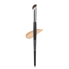 Angled Nose Contour Brush, Precision Bronzer Makeup Brush For Eyeshadow Contour & Highlight Blending Nose Sculpting and Defining, Concealer Under Eye, Nostrils, Brow Ridge，Nose Tip& Nasolabial Folds