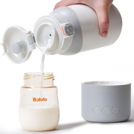 BOLOLO Portable Travel Milk Warmer Pro, Detachable Design for Easily Clean, Portable Bottle Warmer, Fast and Evenly Heats Breast Milk, 17.5 oz Capacity and 14000mAh Battery are Perfect for on the Go