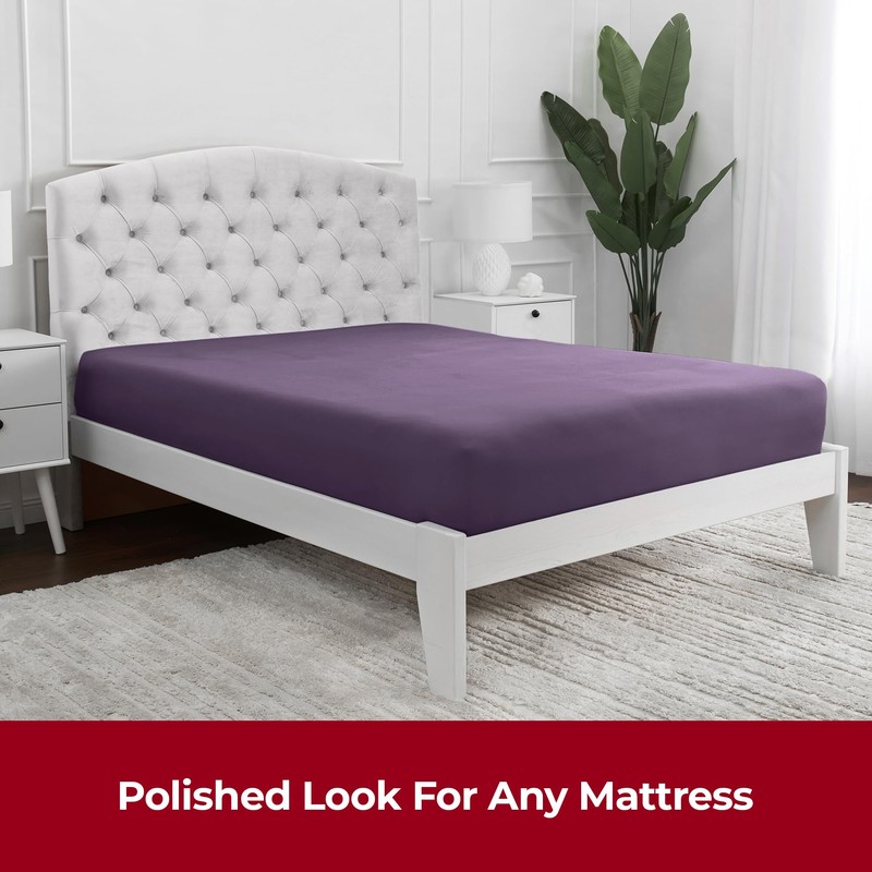 Mellanni Single Fitted Sheet - All Around Elastic - 30