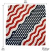 Motique Accessories Cotton Print Bandana (Wavy American Flag)