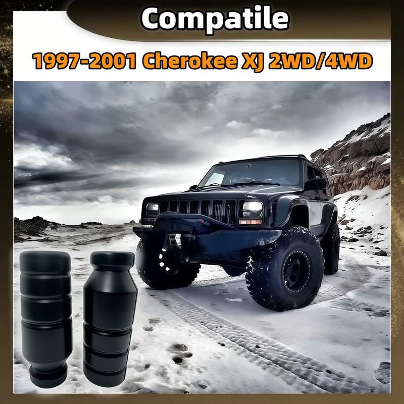 2 Pcs 5"XJ Front Bump Stops, XJ Polyurethane Extended Bump