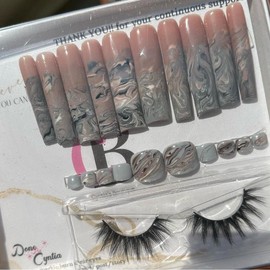 Gloria High Gloss Long-lasting press on nails - Size: S