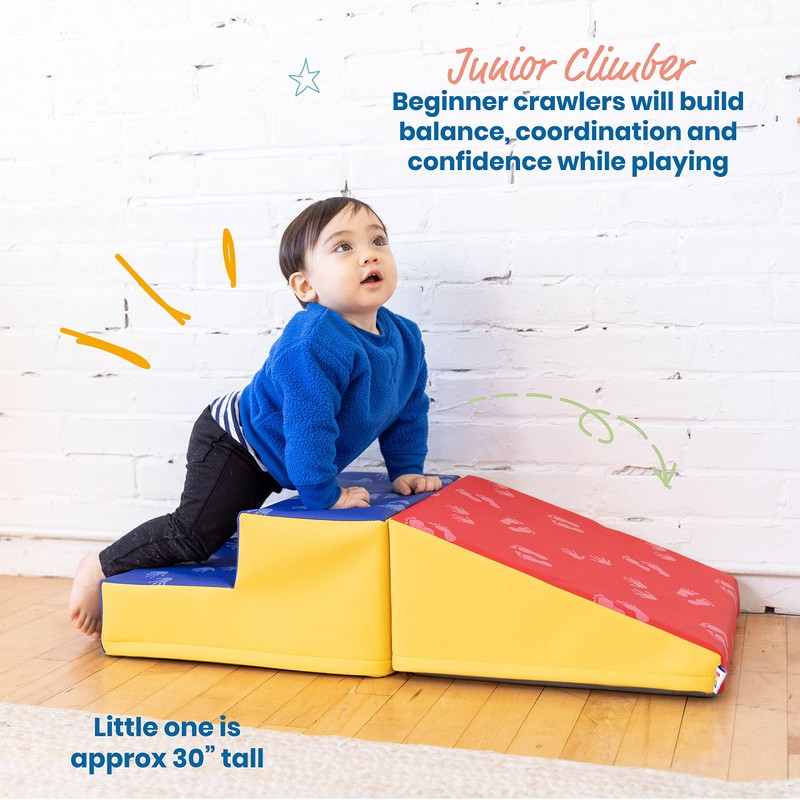 ECR4Kids SoftZone Junior Little Me Climb and Slide, Beginner Climber,