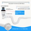 Bathroom Sink Drain Pipe Kit,Bathroom Sink Drain with Strainer Basket