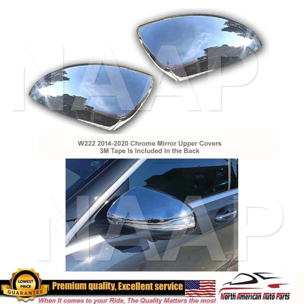 Royal Auto Parts S-Class S550 S63 Side View Mirror Chrome