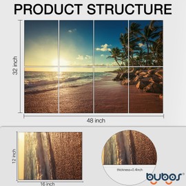 BUBOS 8 Pack Art Acoustic Panels Soundproof Wall Panels,48X32Inches Self-Adhesive Sound Absorbing Panels,Decorative Acoustical Wall Panels, Acoustic Treatment for Recording Studio