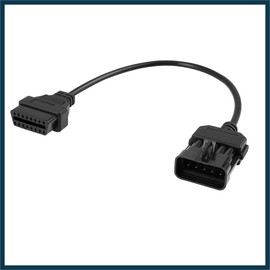TUCKBOLD OBD2 Diagnostic Female Extension Cable for Opel - 10 Pin to 16 Pin 40cm Automotive Parts