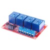 Hailege 2pcs 24V 4 Channel Relay Module OPTO Insulated Support
