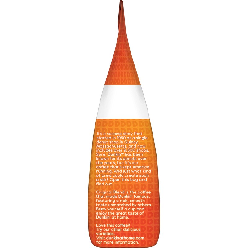 Dunkin' Original Blend Medium Roast Ground Coffee, 12 Ounces (Pack