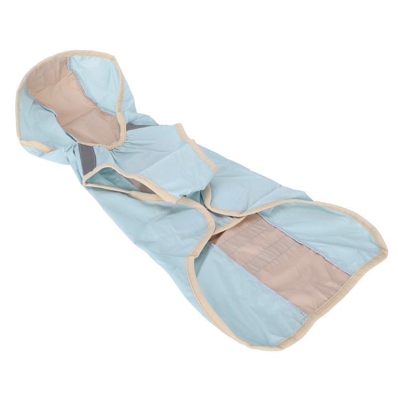 Dog Raincoat Waterproof Adjustable Lightweight Pet Rain Jacket with Safety