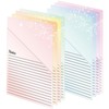 Lined Vertical Slash Pocket File Folders 8 Pack Lined File