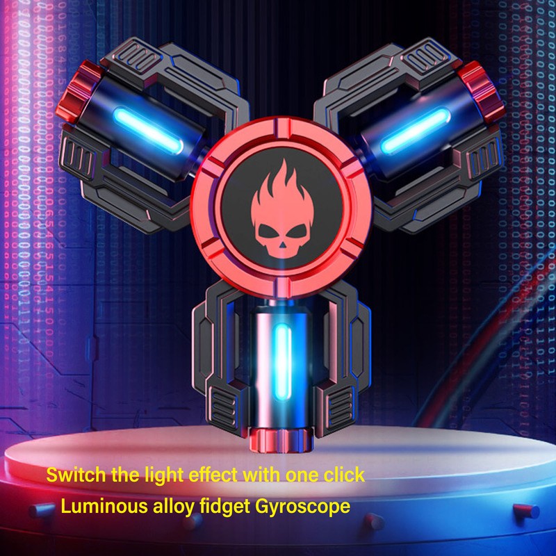 Luminous Fingertip Gyroscope Reduce Pressure Rotating LED Glowing Fingertip Gyroscope