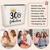 GevGuxLuo 30th Birthday Gifts for Women Makeup Bag, 30 Years