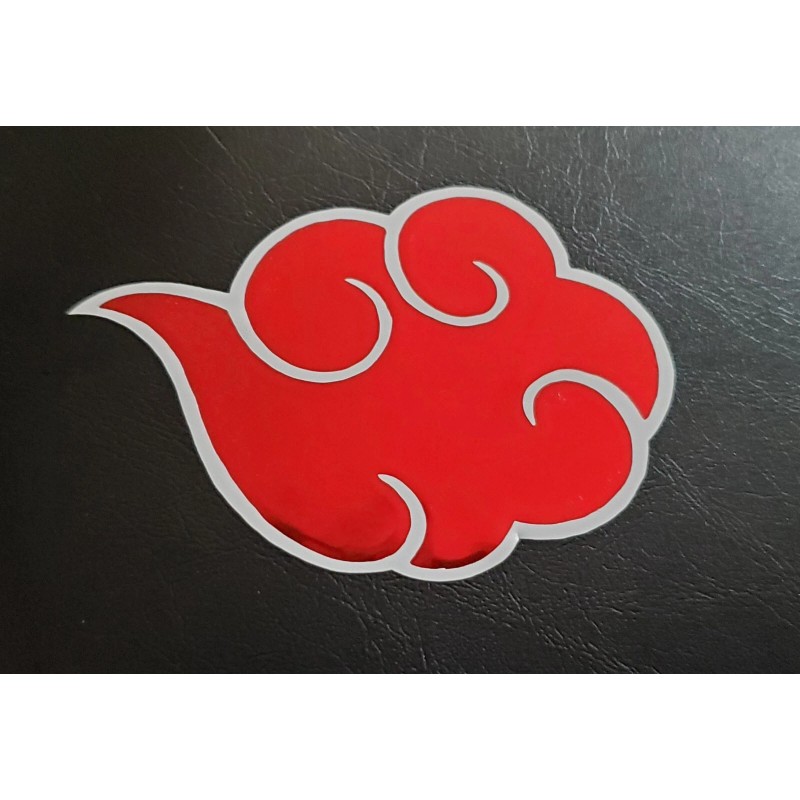 Akatsuki Cloud Symbol Holographic Naruto Sticker Vinyl Decal V2 Wider